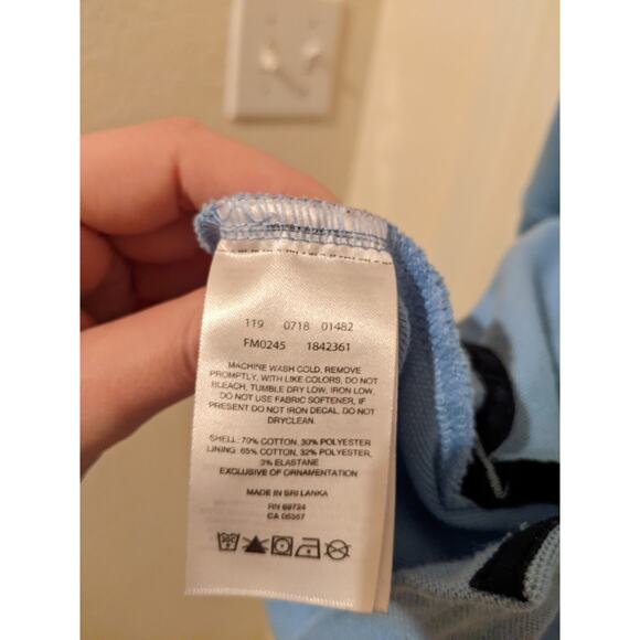 Columbia PFG Blue Polo Shirt UNC North Carolina Tar Heels Short Sleeve Size XL - Picture 5 of 6